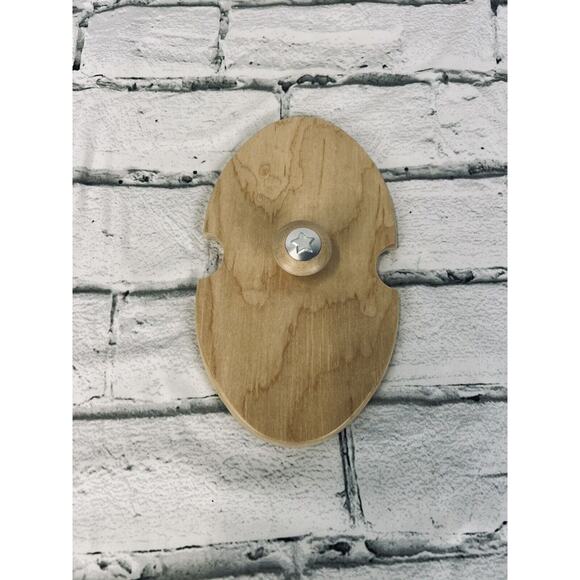 Longaberger Woodcrafts Hostess Appreciation #53317 Oval Lid Silver Star Knob New - Picture 2 of 3